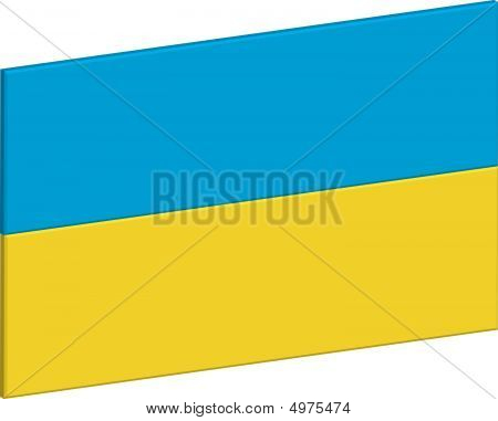 Ukraina flaga 3D