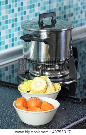 Carrot And Corn Vegeteble Material