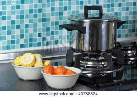 Carrot And Corn Vegeteble Material