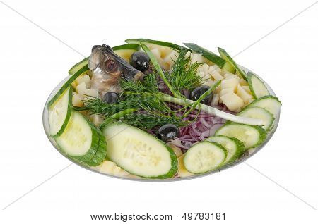 Potatoes With Herring And Onions