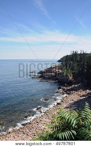 Rocky Coast Of A Maine