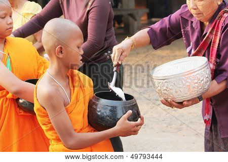 The Merit To The Monks