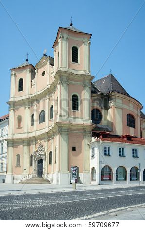 Side View Of Trinitarian Church, Bratislava, Slovakia