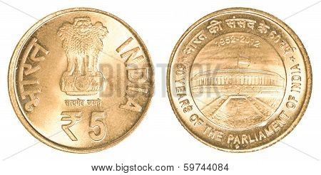 5 Indian Rupees Coin