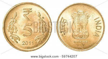 5 Indian Rupees Coin