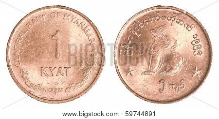 1 Burmese (myanmar) Kyat Coin