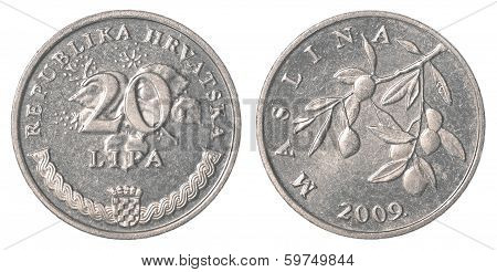 20 Croatian Lipa Coin