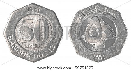 50 Lebanese Pound Coin
