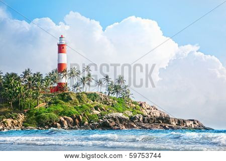 Lighthouse On The Rocks