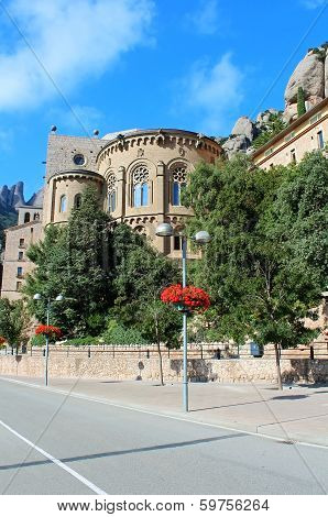 Santa Maria De Montserrat Monastery. Catalonia, Spain
