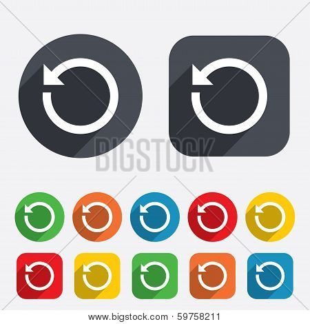 Repeat icon. Refresh symbol. Loop sign.