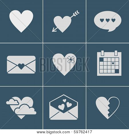 mail love icons