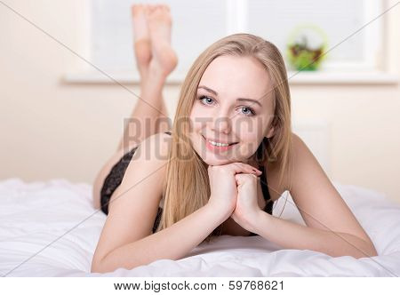 Girl In Bed