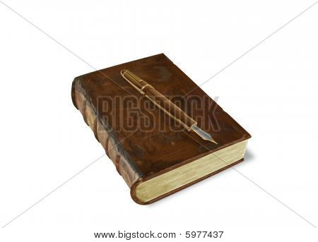 Vecchio libro nuova penna