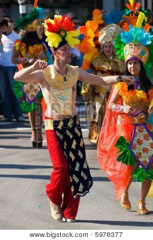 Sommer karneval i Rotterdam på 25 juli 2009