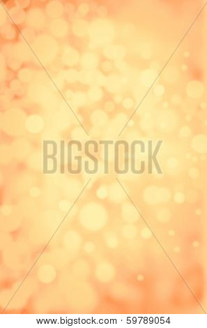 Golden Festive Blurred Background. Abstract Twinkled Bright Background With Bokeh Defocused Blur Gol