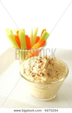 Hummus e verdure