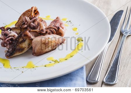 Grilled Baby Squids