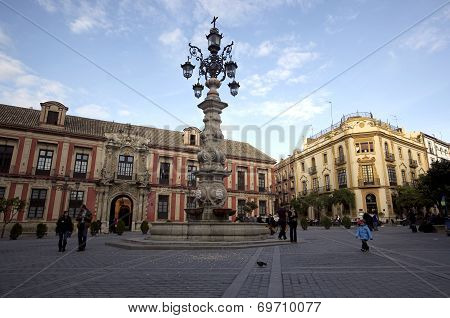 Street Scene in Seville, Spain