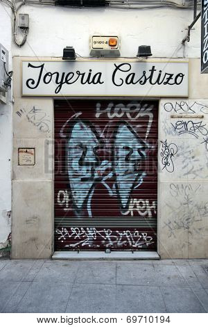 Street Scene in Seville, Spain