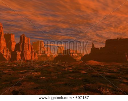Deserto ovest lontano