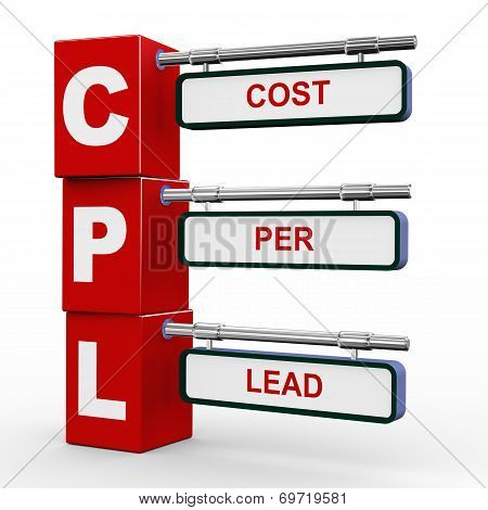 3D Modern Signboard Of Cpl