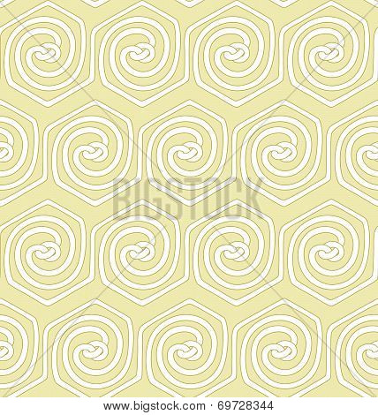 Background With Rope Hexagons.
