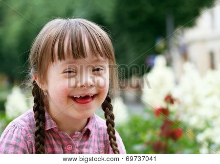 Portrait Of Beautiful Young Girl Smiling