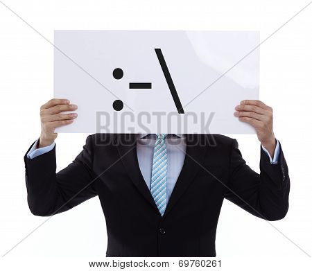 Portrait Of A Funny Hmmm Businessman