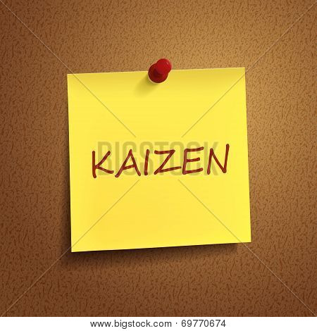 Kaizen Word On note
