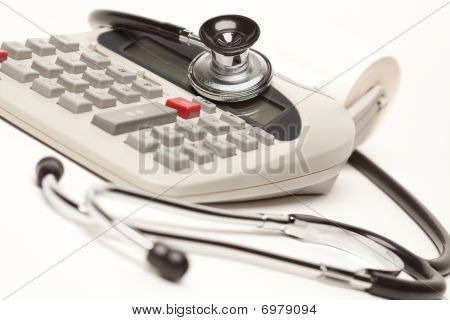 계산기에 검은 청진 기