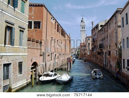 Water canal in Venice, Italy