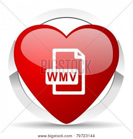 wmv file valentine icon  