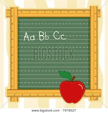 ABC Herrscher blackboard