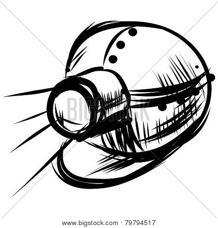 Safety hard hat with flashlight
