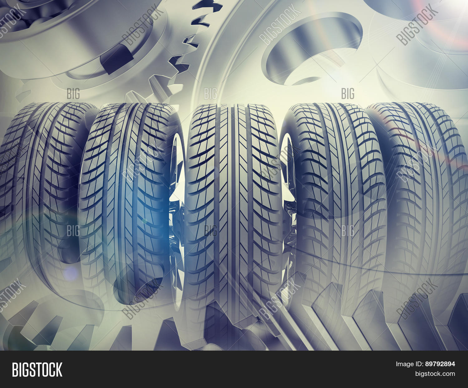 Car Wheels On Abstract Image & Photo (Free Trial) | Bigstock