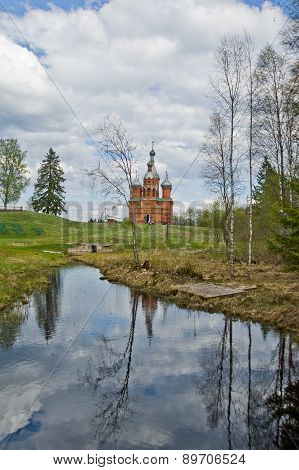 Brick Church In Russia