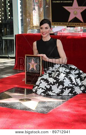 LOS ANGELES - MAY 1:  Julianna Margulies at the Julianna Margulies Hollywood Walk of Fame Star Ceremony at the Hollywood Boulevard on May 1, 2015 in Los Angeles, CA