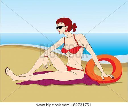 Woman relaxing