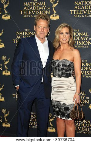 LOS ANGELES - APR 24: Kin Shriner, Martha Byrne at The 42nd Daytime Creative Arts Emmy Awards Gala at the Universal Hilton Hotel on April 24, 2015 in Los Angeles, California