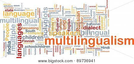 Background text pattern concept wordcloud illustration of of multilingualism