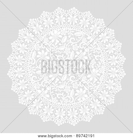 card with lace border