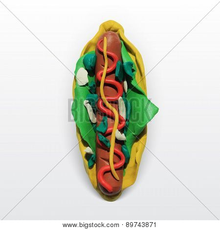 Vector hotdog