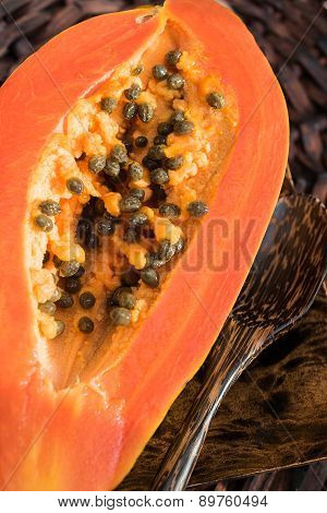 Slice of papaya