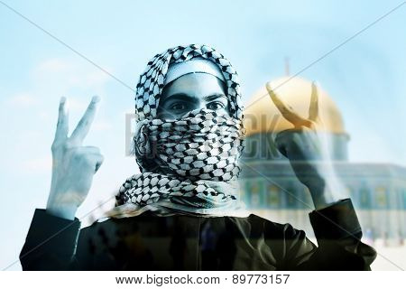 Arabic young man in Jerusalem Quds