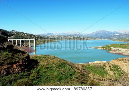Lake Vinuela, Spain.
