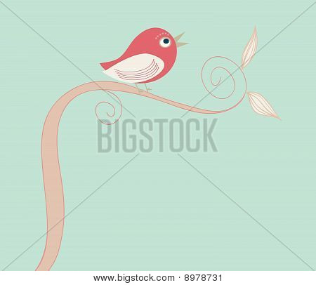 oiseau chanteur mignon