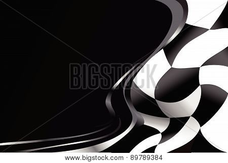 race flag waving background vector illustration