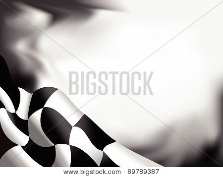 race flag waving background vector