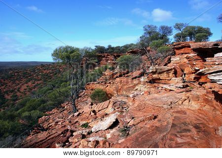 Red rock at Kalbarri Np